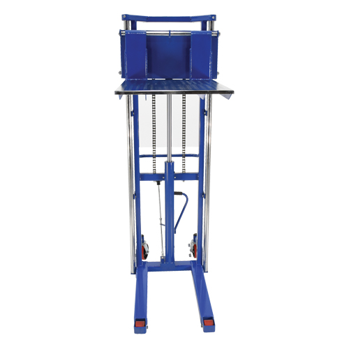 Hefti-Lift Load Stacker, Foot Pump Operated, 1500 lbs. Capacity, 63" Max Lift The Estey Group