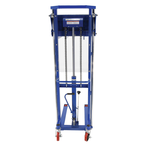 Hefti-Lift Load Stacker, Foot Pump Operated, 1500 lbs. Capacity, 63" Max Lift The Estey Group