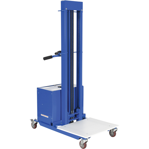Quick Lift Stacker, Electric Operated, 400 lbs. Capacity, 57" Max Lift The Estey Group
