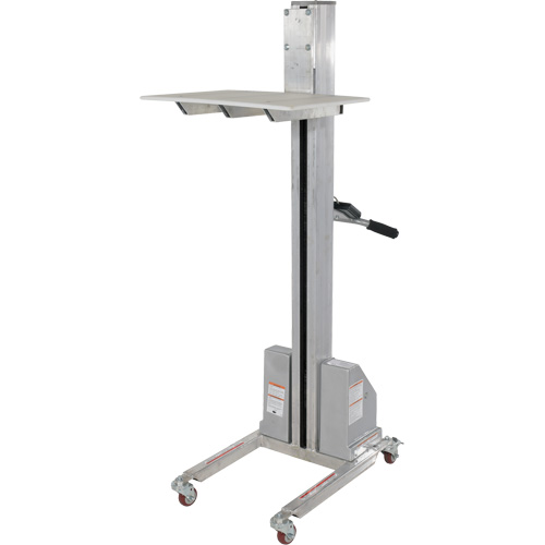 Gerbeur &agrave; levage rapide, M&eacute;canisme &eacute;lectrique, Capacit&eacute; de 175 lb, Levage max de 57" The Estey Group