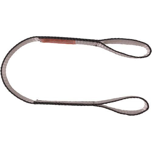Polyester Web Sling, Double Ply, Double Eye, Type 3, 1" W x 4' L, 3100 lbs. Vertical Cap. The Estey Group