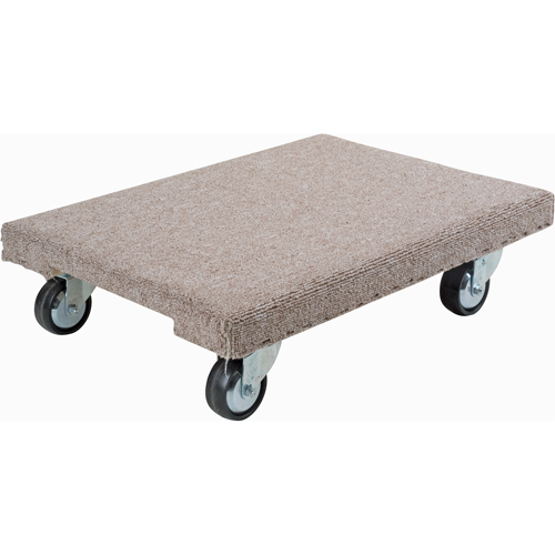 Wood Dollies - Medium-Duty, Polyolefin Wheels, 900 lbs. Capacity, 18" W x 30" D x 7" H The Estey Group