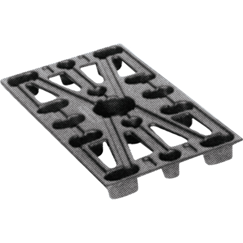Plastic Pallets, 4-Way Entry, 24" L x 12" W x 1-1/2" H The Estey Group