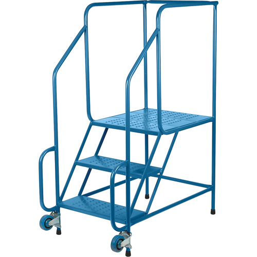 &eacute;chelles Tilt-N-Roll, Acier, 3 marches, Largeur 22", 24" p x 27" h marche pali&egrave;re The Estey Group