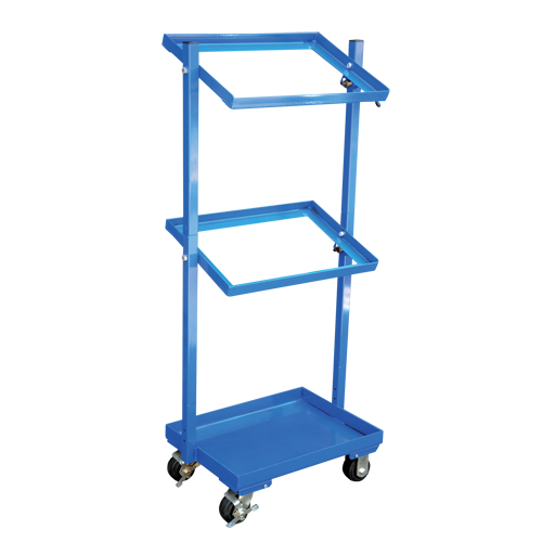 Stock Cart, Steel, 30-11/16" W x 19-1/4" D, 3 Shelves, 300 lbs. Capacity The Estey Group
