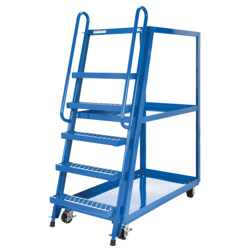 Stock Picking Cart, Steel, 27-7/8" W x 56-1/8" D, 3 Shelves, 1000 lbs. Capacity The Estey Group