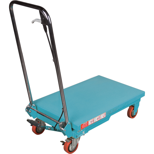 Heavy-Duty Hydraulic Scissor Lift Table, 27-1/2" L x 17-3/4" W, Steel, 330 lbs. Capacity The Estey Group