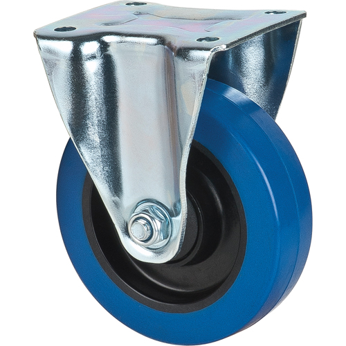 Blue Caster, Rigid, 5" (127 mm), Rubber, 400 lbs. (181 kg.) The Estey Group