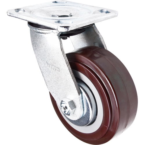 Roulette, Pivotant, 5" (127 mm), Polyur&eacute;thane, 650 lb (294 kg) The Estey Group