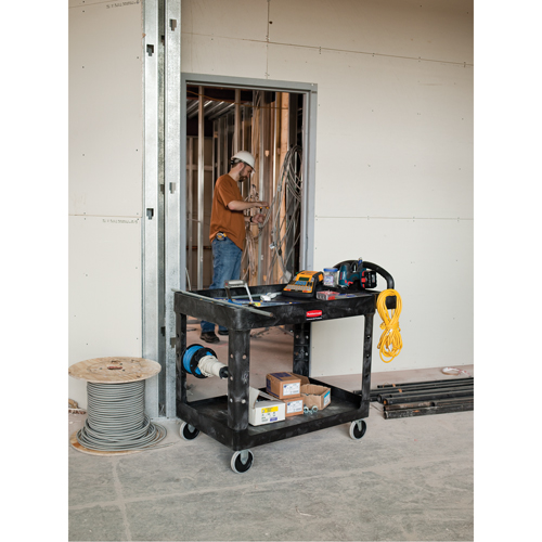 Chariot utilitaire robuste - 4500-88, 2 tiers, 17-1/8" x 33-1/4" x 39", Capacit&eacute; 500 lb The Estey Group