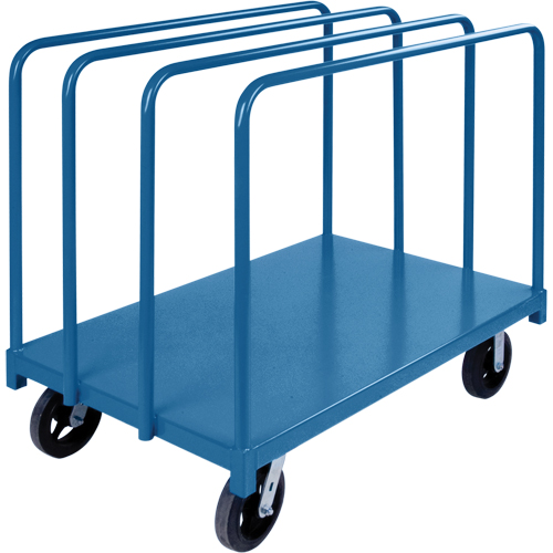 Chariot robuste pour transport de panneaux avec rails &agrave; palier unique, 48" x 30" x 45", Capacit&eacute; 2000 lb The Estey Group