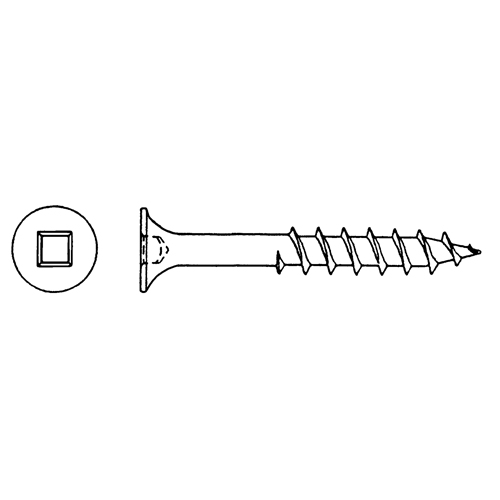 Deck Screws, #8 x 1-1/4" L, Green The Estey Group