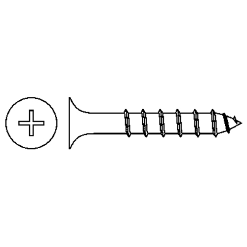 Drywall Screws, #6 x 1-5/8" L, Black Oxide The Estey Group