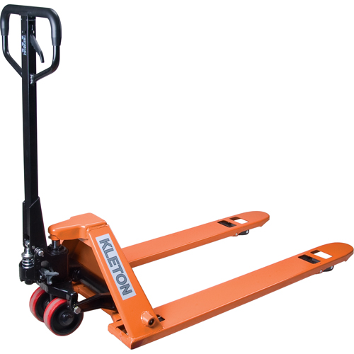 Low Profile Hydraulic Pallet Trucks, 48" L x 27" W, 3300 lbs. Cap. The Estey Group