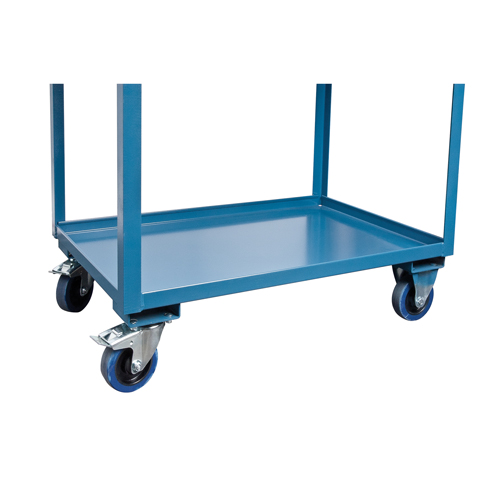 Mobile Service Cart, 2 Tiers, 24" W x 57" H x 40" D, 1200 lbs. Capacity The Estey Group