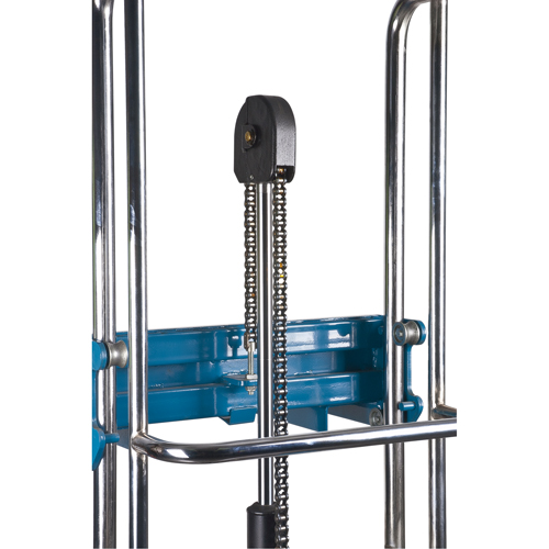 Hydraulic Platform Lift Stacker, Foot Pump Operated, 880 lbs. Capacity, 60" Max Lift The Estey Group