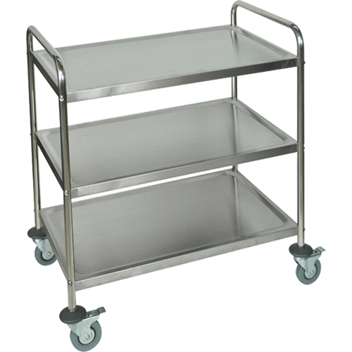 Shelf Cart, 3 Tiers, 21" W x 37" H x 23-1/2" D, 200 lbs. Capacity The Estey Group