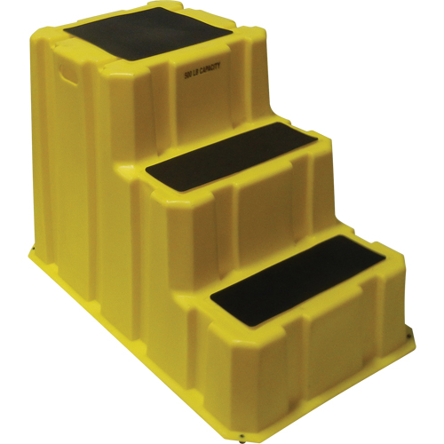 Nestable Industrial Step Stools, 3 Steps, 42" x 25-3/4" x 29" High The Estey Group