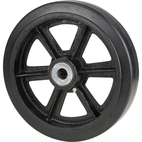 Mold-On Rubber Wheels, 6" (152.4 mm) Dia. x 2" (50.8 mm) W, 500 lbs. (226.796 kg.) Capacity The Estey Group