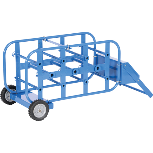 Chariot portatif pour mat&eacute;riaux bobin&eacute;s, Acier, 11 Montants, 19-1/2" la x 43-1/4" h x 17-1/2" p, Capacit&eacute; de 150 lb The Estey Group