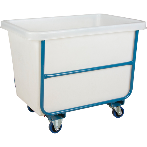Tapered Wall Box Truck, White Polyethylene, 37" L x 26" W x 31" H, 9 cu. ft. Volume, 1000 lbs. Capacity The Estey Group