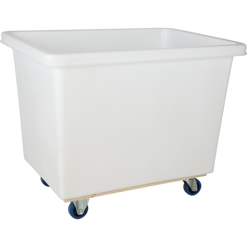 Tapered Wall Box Truck, White Polyethylene, 43" L x 30" W x 34" H, 16 cu. ft. Volume, 600 lbs. Capacity The Estey Group