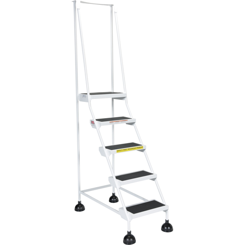 &eacute;chelles Stop-Step pour travaux l&eacute;gers, 5 marches, Largeur de la marche 16", Hauteur de la plateforme 47-11/16", Acier The Estey Group