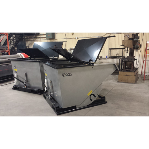 Steel Cover for Self-Dumping Hopper The Estey Group