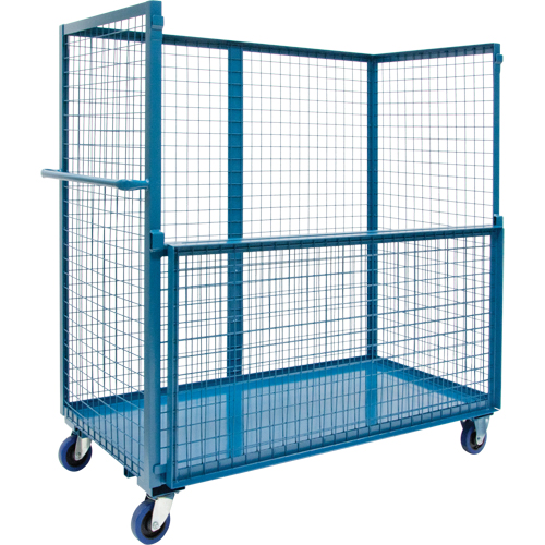 Chariot grillag&eacute; pour transport , Acier, 24" x 55" x 36", Capacit&eacute; 1200 lb The Estey Group