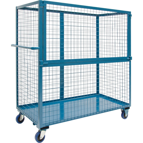 Chariot grillag&eacute; pour transport , Acier, 24" x 55" x 36", Capacit&eacute; 1200 lb The Estey Group