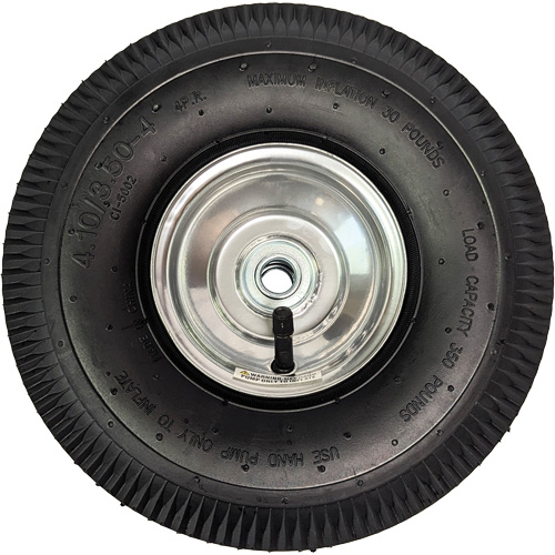 Roue pneumatique de rechange pour diable, 10" (254 mm), Capacit&eacute; de 350 lb The Estey Group