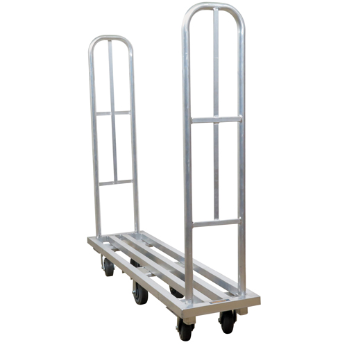 Chariot &agrave; plateforme en aluminium U-Boat, 16" la x 63" lo, 1322 lb cap, Roues Polyur&eacute;thane The Estey Group