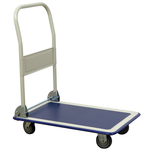 Folding Handle Platform Truck, Steel, 440 lbs., 29" L x 19" W, 32-1/2" High The Estey Group