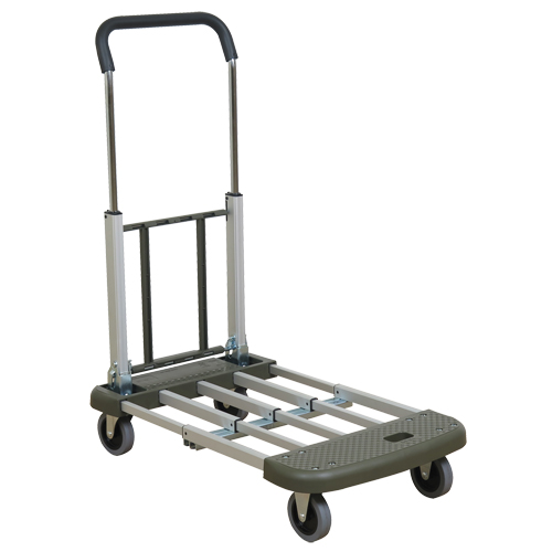 Telefolding Platform Truck, Aluminum, 330 lbs., 29-1/2" L x 17-1/2" W, 36-1/2" High The Estey Group