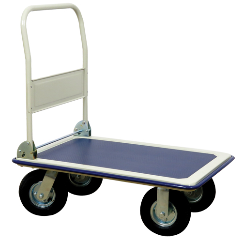 Folding Handle Platform Truck, Steel, 660 lbs., 35" L x 23" W, 43.5" High The Estey Group
