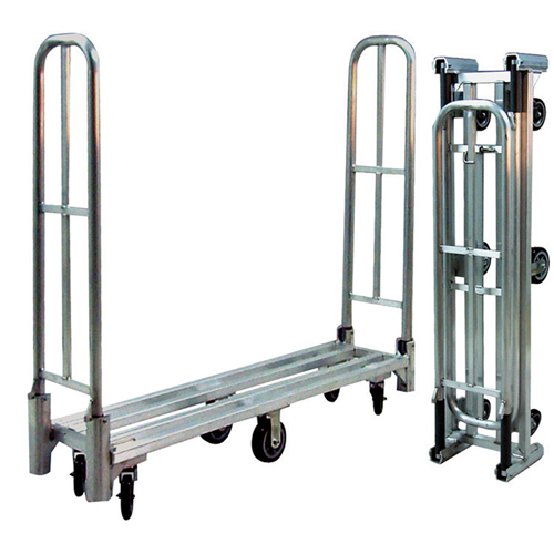 Aluminum U-Boat Folding Utility Cart, 16" W x 60" L, 1500 lbs. Cap., Polyurethane Wheels The Estey Group