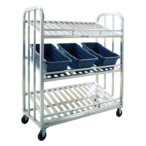 Chariot de pr&eacute;paration, 3 Tiers, 59" la x 67-1/2" h x 26" p, Capacit&eacute; 1000 lb The Estey Group