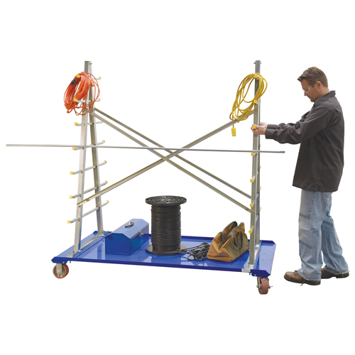 Chariot &agrave; cadre en A pour barres et tuyaux, Acier, 36-3/4" la x 73-3/4" p x 72-1/2" h, Capacit&eacute; de 2000 lb The Estey Group