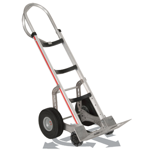 Diable autostabilisant, Prise En P, Aluminium, Hauteur de 55'', Capacit&eacute; 500 lb The Estey Group