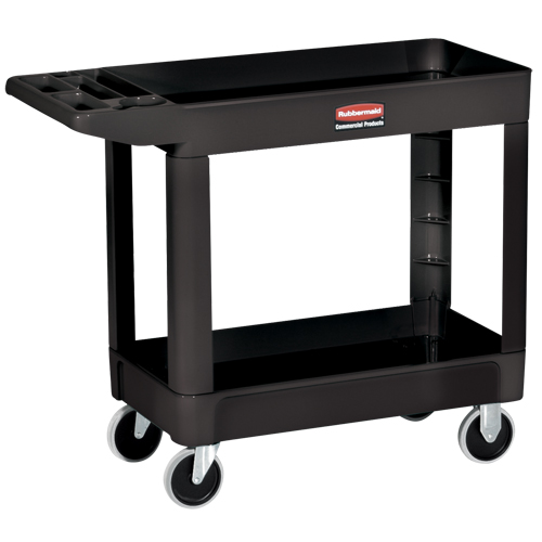 Heavy-Duty Utility Cart - 4520-89, 2 Tiers, 25-7/8" x 33-1/4" x 45-1/4", 500 lbs. Capacity The Estey Group