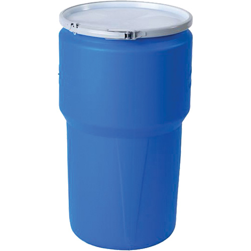 Nestable Polyethylene Drum, 14 US gal (11.7 imp. gal.), Open Top, Blue The Estey Group