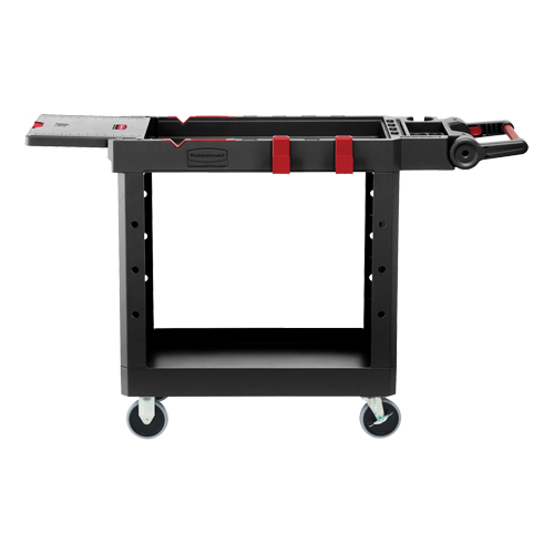 Heavy-Duty Adaptable Utility Cart, 2 Tiers, 17-3/4" x 36" x 46-1/5", 500 lbs. Capacity The Estey Group