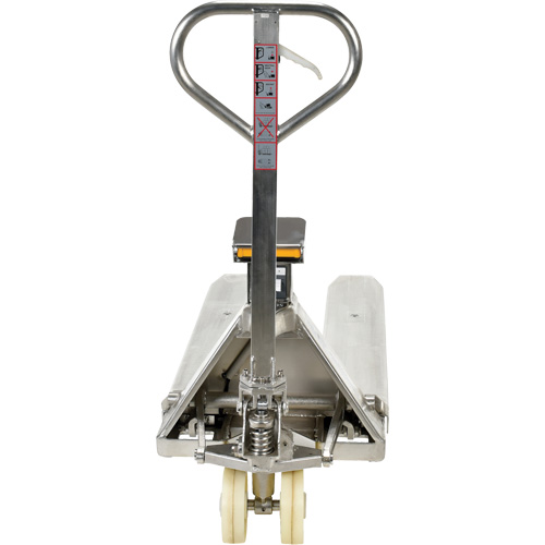 Scale Pallet Truck, 45.69" L x 21.875" W, 5000 lbs. Cap. The Estey Group