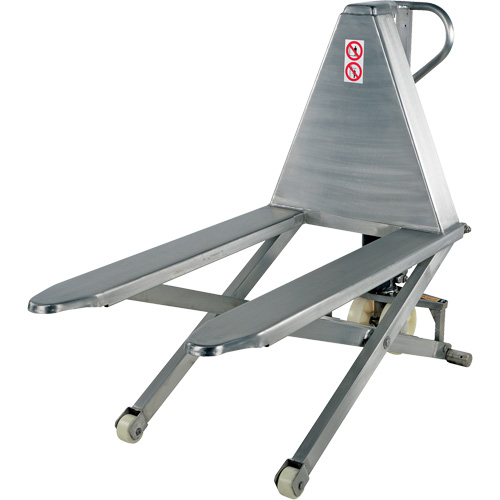 Pallet Lift Table, 45" L x 26-3/4" W, Stainless Steel, 2000 lbs. Capacity The Estey Group
