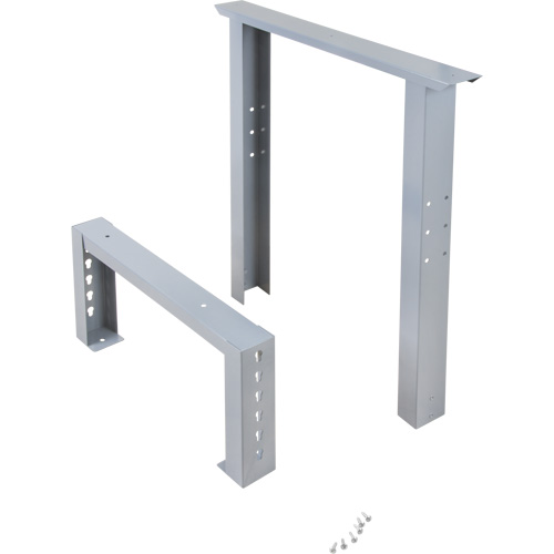 Pattes d'&eacute;tabli pour service industriel, Acier, 24" p x 34" h, Simple The Estey Group