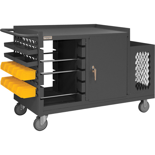 Mobile Wire Spool and Maintenance Cart, Steel, 5 Rod, 54-1/16" W x 35" H x 24" D, 1200 lbs. Capacity The Estey Group