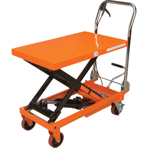 Hydraulic Scissor Lift Table, 32" L x 19-3/4" W, Steel, 660 lbs. Capacity The Estey Group