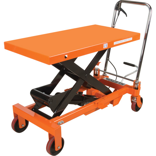 Hydraulic Scissor Lift Table, 39-1/2" L x 20" W, Steel, 1650 lbs. Capacity The Estey Group