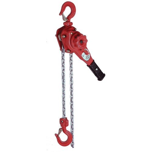 Palan &agrave; levier extr&ecirc;mement l&eacute;ger de la s&eacute;rie VQ, Lev&eacute;e 10', Cabacit&eacute; 2300 lb (1,6 tonne), Chaîne en Zinc The Estey Group