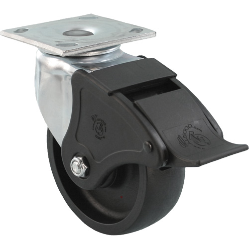 Emaxx RollX Wow Caster, Swivel with Brake, 5" (127 mm), Nylon, 1200 lbs. (544.3 kg.) The Estey Group